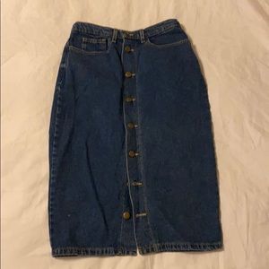 American Apparel Jean Skirt